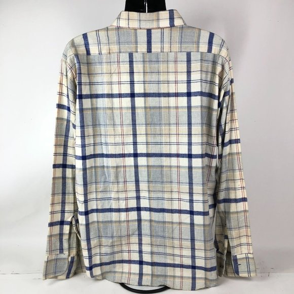 Rugged Terrain Mens gray Plaid Flannel Button Down Shirt Size XL Vintage - Picture 3 of 5